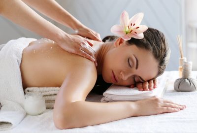 Beauty. Girl in the spa salon
